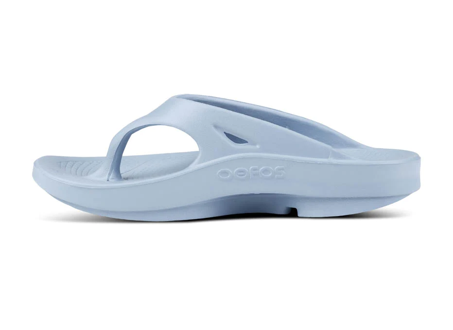 Shop OOFOS OOriginal Unisex Thong Neptune Blue Edmonton Canada Store