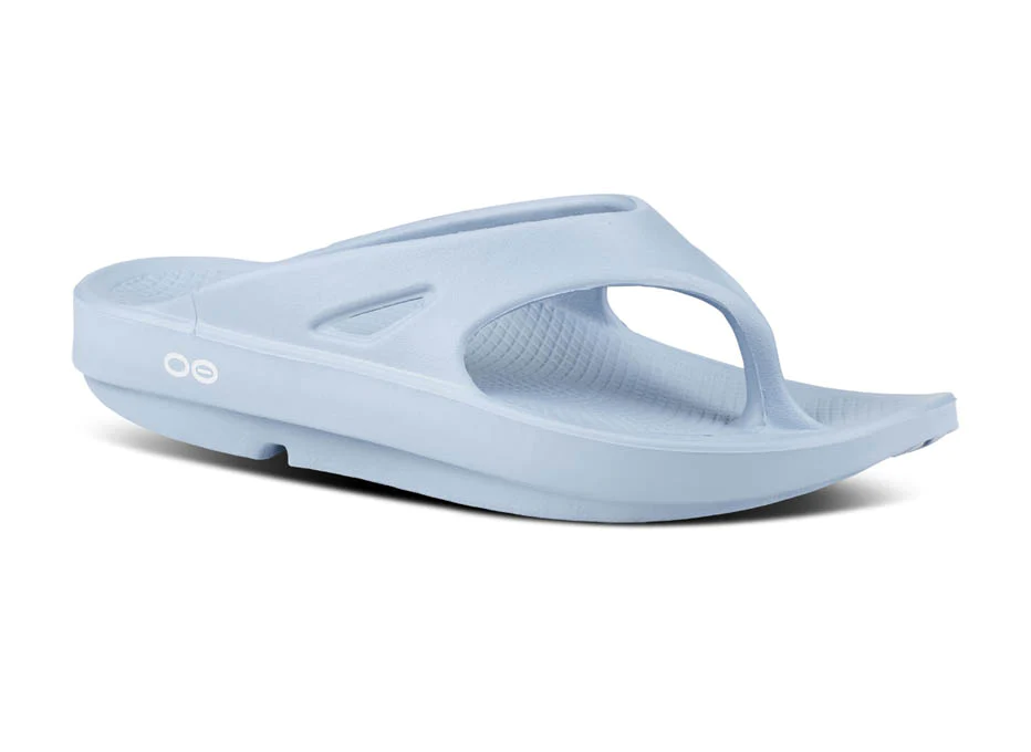 Shop OOFOS OOriginal Unisex Thong Neptune Blue Edmonton Canada Store