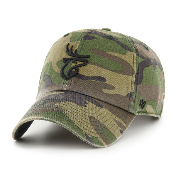 47 Brand Men's CFL Edmonton Elks Camo Clean-Up Cap