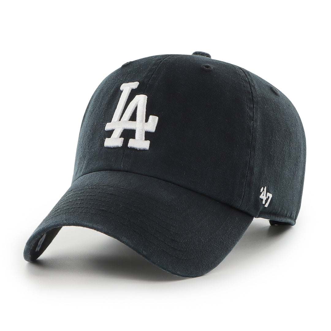 47 Brand Men's MLB Los Angeles Dodgers Dark Tropic Clean-Up Cap Black