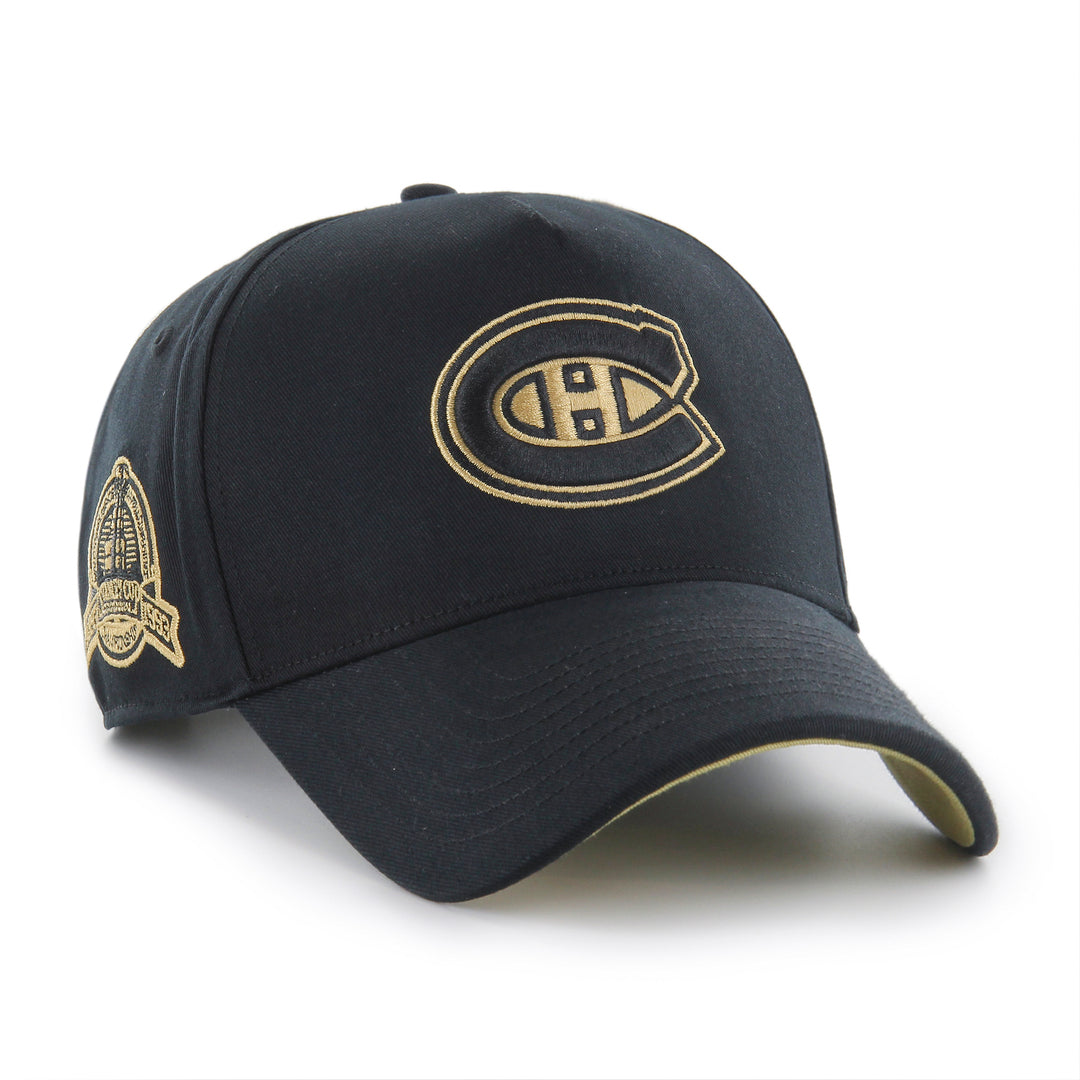 Shop '47 Brand Men's NHL Montreal Canadiens MVP DT Black/Gold Cap Edmonton Canada