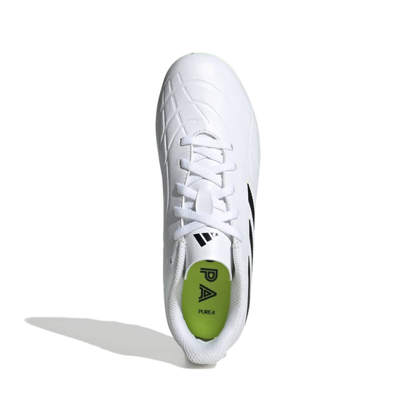 Shop adidas Junior Copa Pure FG.4 Soccer Shoe White/Black/Lemon Edmonton Canada Store