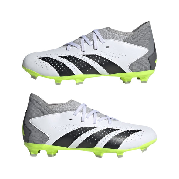Shop adidas Junior Predator Accuracy.3 FG Soccer Shoe White/Black/Lemon Edmonton Canada Store