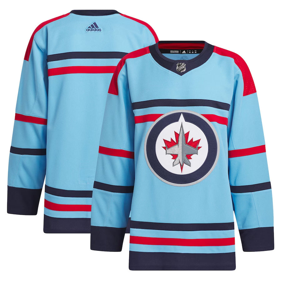 Shop adidas NHL Winnipeg Jets Authentic Primegreen Anniversary Jersey NEW Edmonton Canada Store 