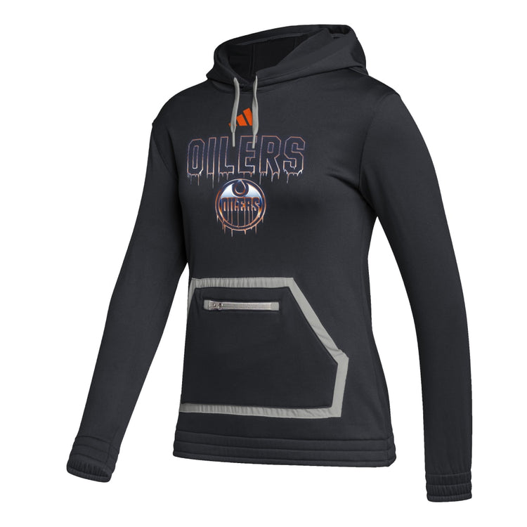 Shop adidas Women's NHL Edmonton Oilers Chrome Dip Hood 2023 Edmonton Canada Store