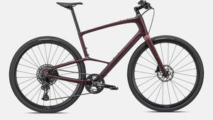 Specialized Sirrus X 5.0 Fitness Bike 2024 Satin Red Tint Carbon Black