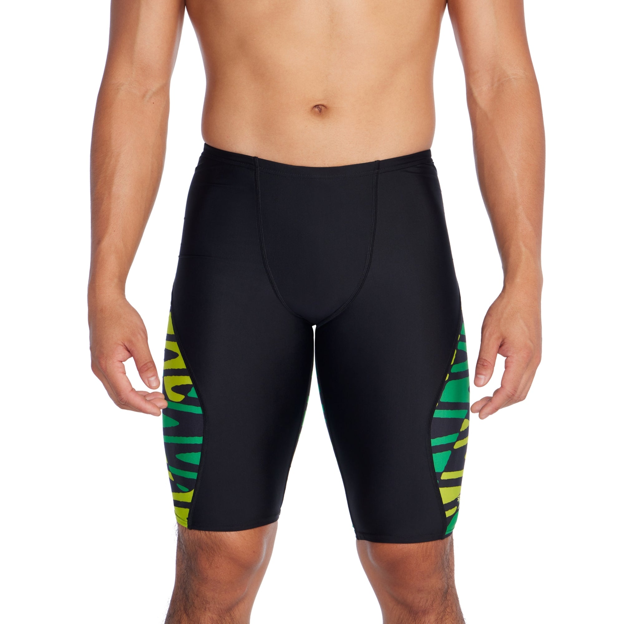 Speedo Men's Disco Boom Splice Swim Jammer Team Bright Green