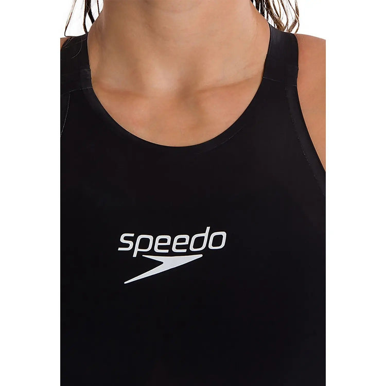 Speedo Women's Fastskin LZR Pure Valor Open Back Kneeskin Speedo Black