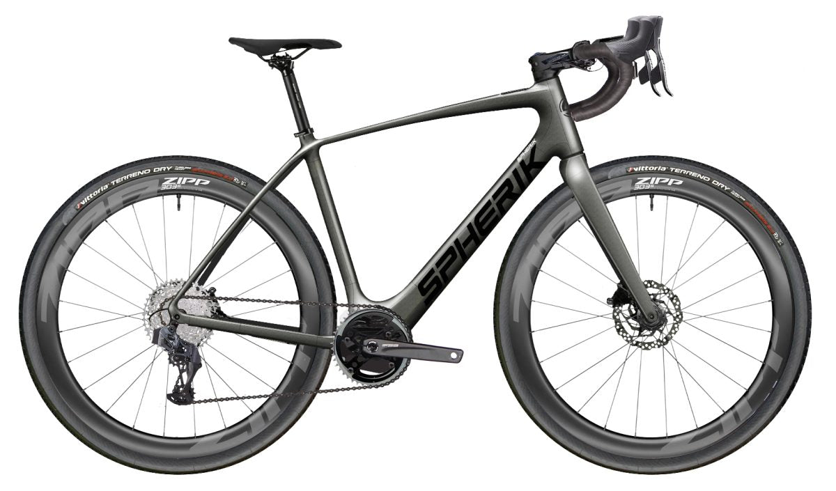 Spherik E-SRG Rival etap AXS Electric Gravel Road Bike 2024 Grey