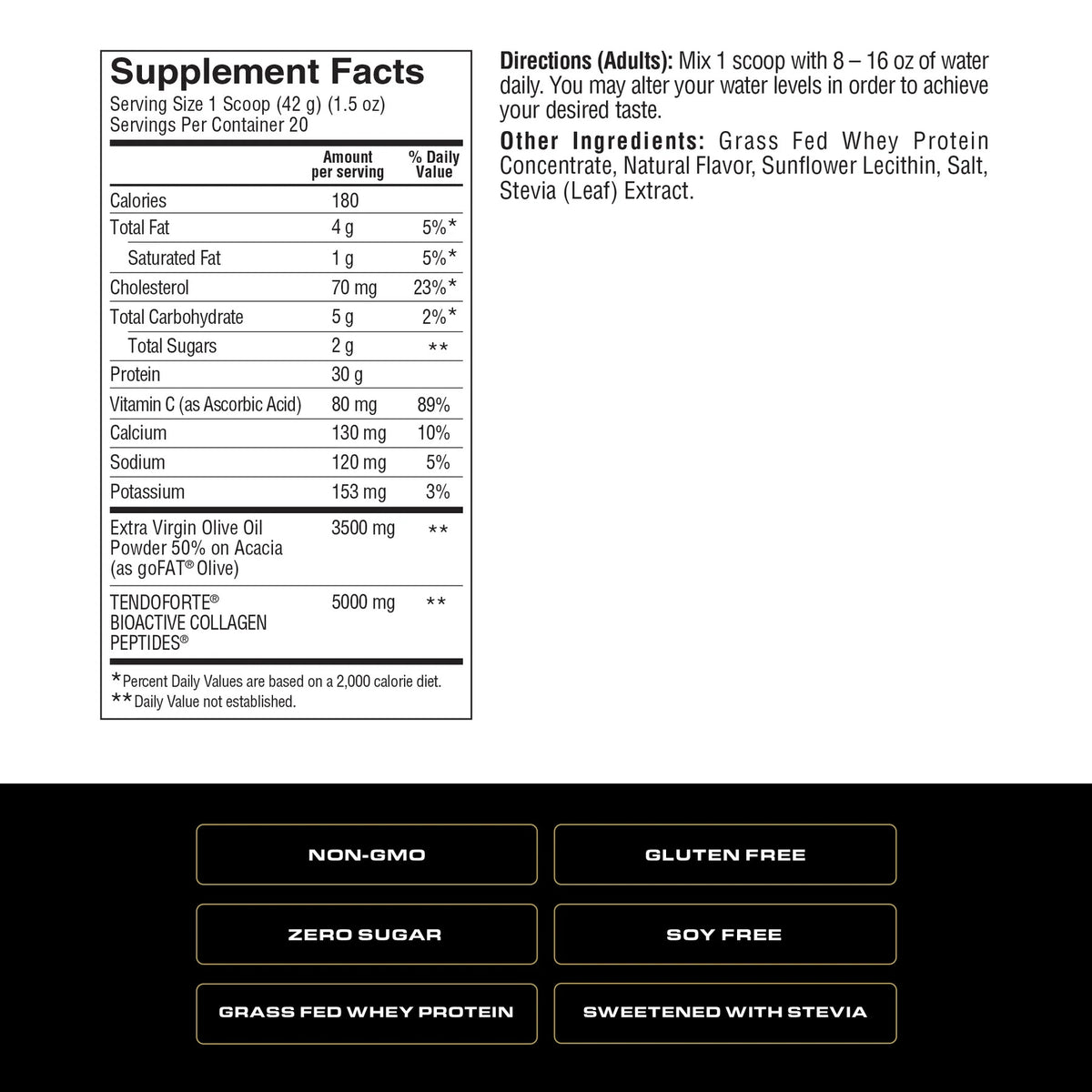 Spoken Grass Fed Whey Protein 455g