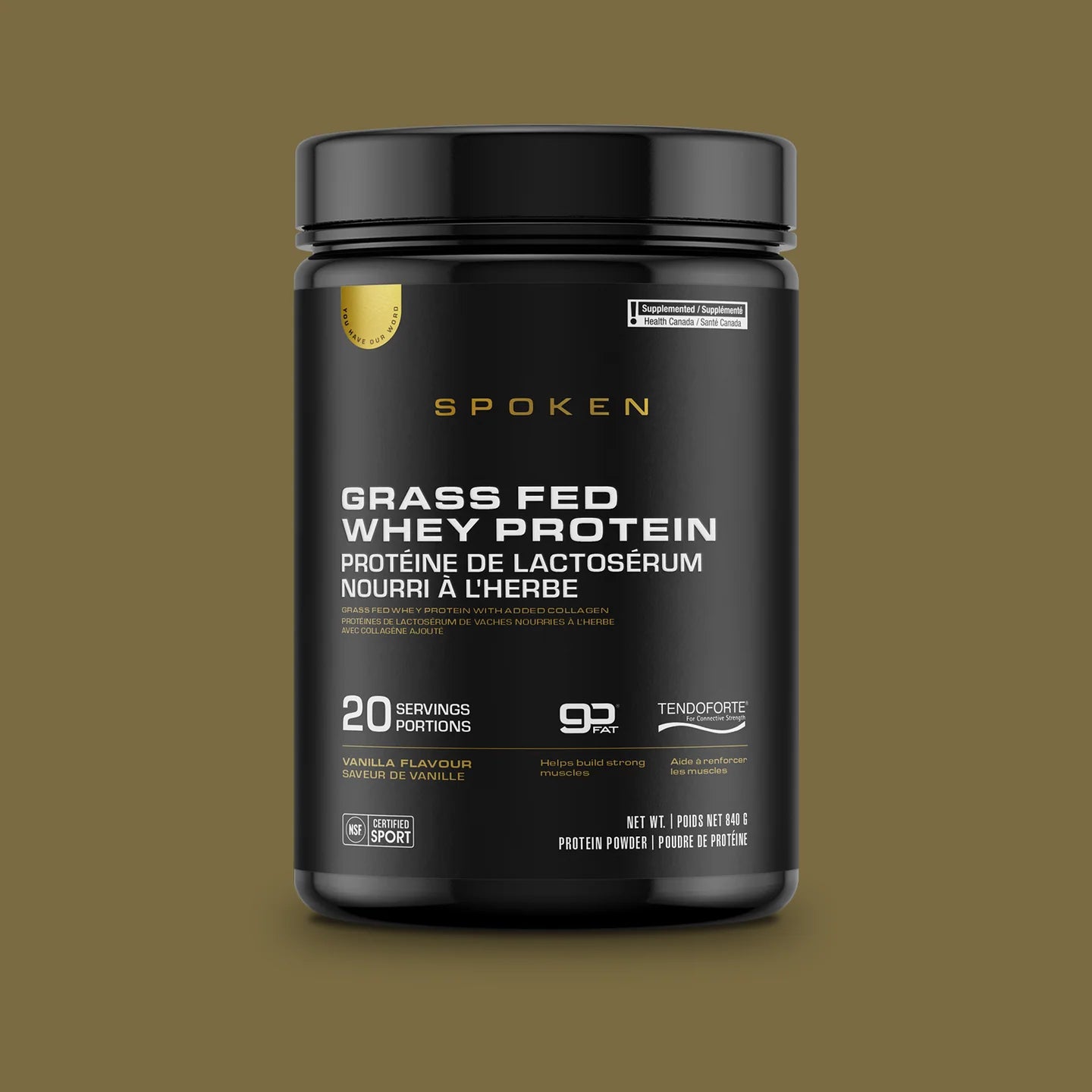 Spoken Grass Fed Whey Protein 455g