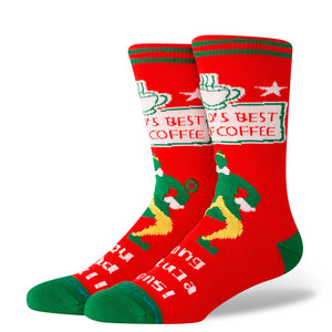 Stance Adult Christmas Elf Worlds Best Socks
