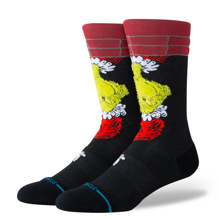 Stance Senior Grinch Down The Chimney Christmas Socks