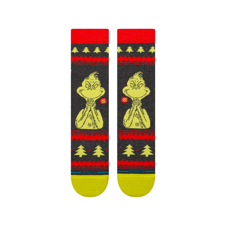 Stance Senior Grinch Sweater Christmas Socks