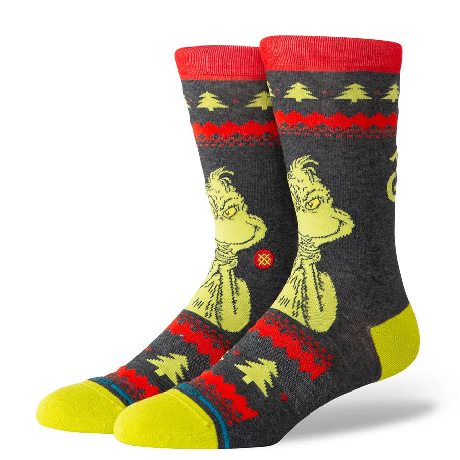 Stance Senior Grinch Sweater Christmas Socks