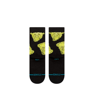 Stance Kids Christmas Grinch Mean One Socks