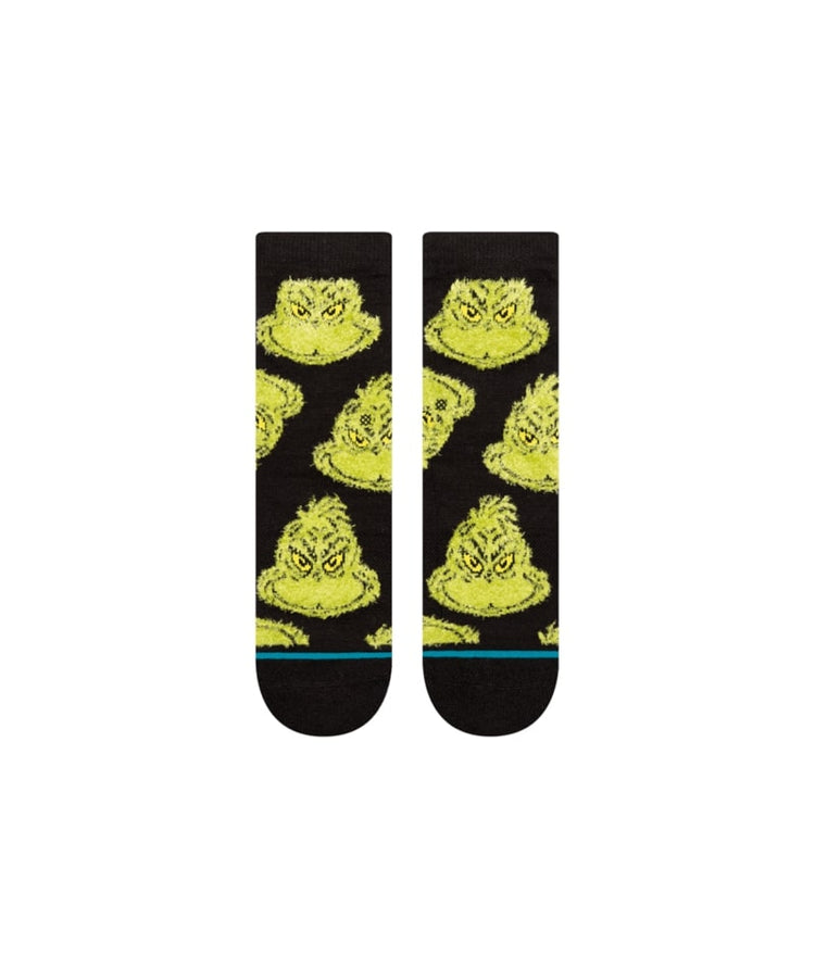 Stance Kids Christmas Grinch Mean One Socks
