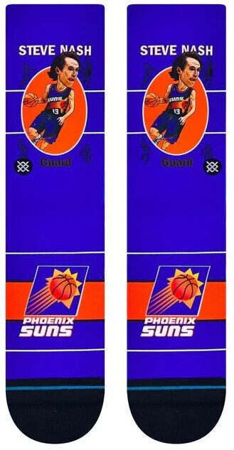 Stance Men's NBA Phoenix Suns Steve Nash Retro Bighead Socks