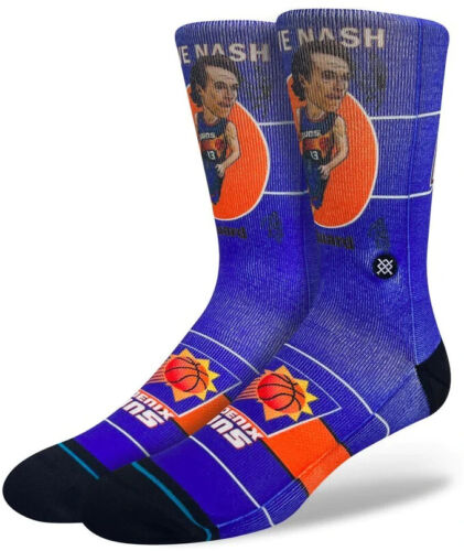 Stance Men's NBA Phoenix Suns Steve Nash Retro Bighead Socks