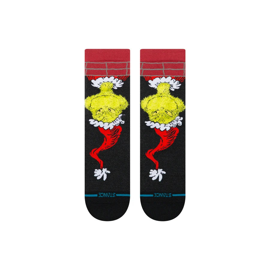 Stance Kids Grinch Down The Chimney Christmas Socks