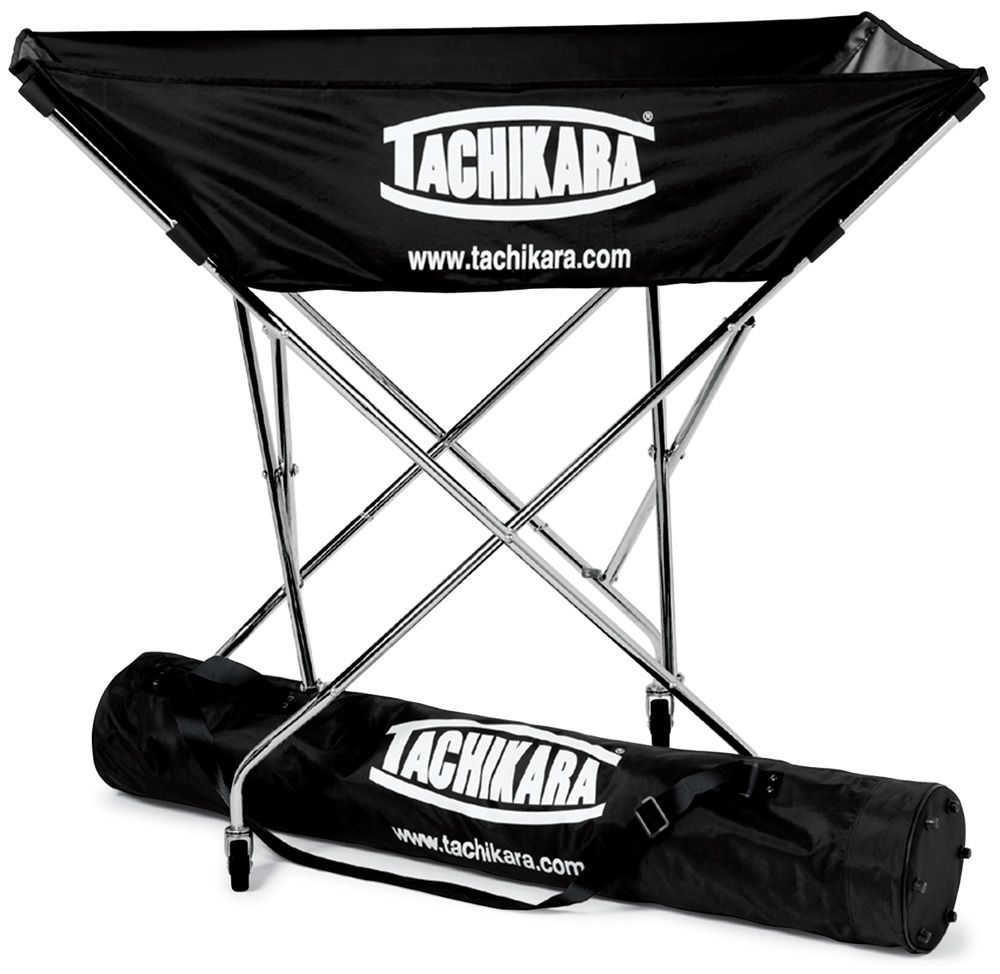 TACHIKARA Collapsible Hammock Volleyball Ball Cart black
