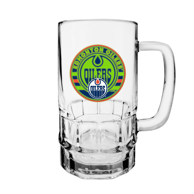 The Sports Vault Edmonton Oilers 18oz Glow In The Dark Beer Stein