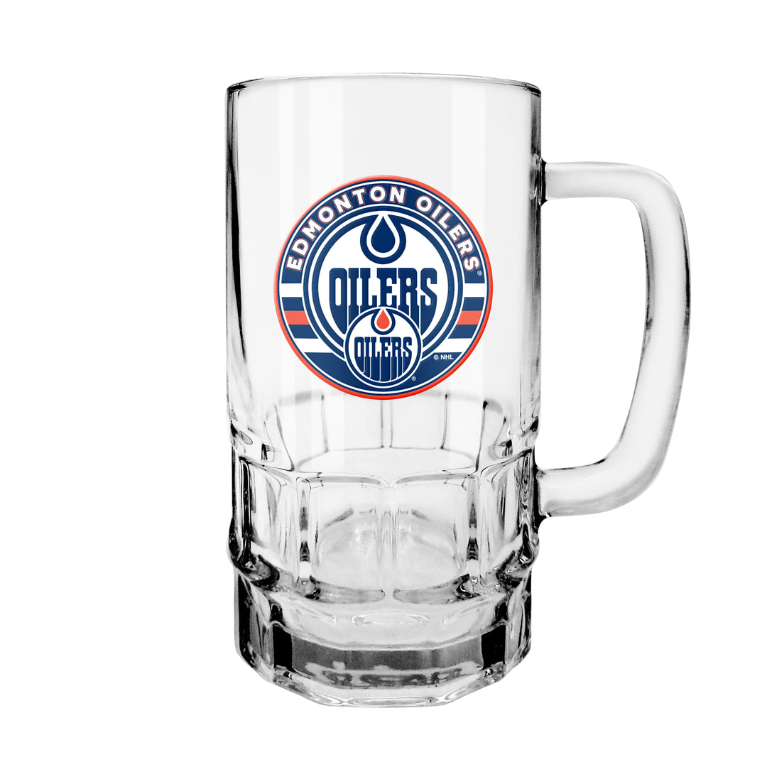 The Sports Vault Edmonton Oilers 18oz Glow In The Dark Beer Stein