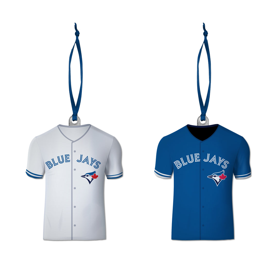 The Sports Vault MLB Toronto Blue Jays 2 Pack Jersey Ornaments