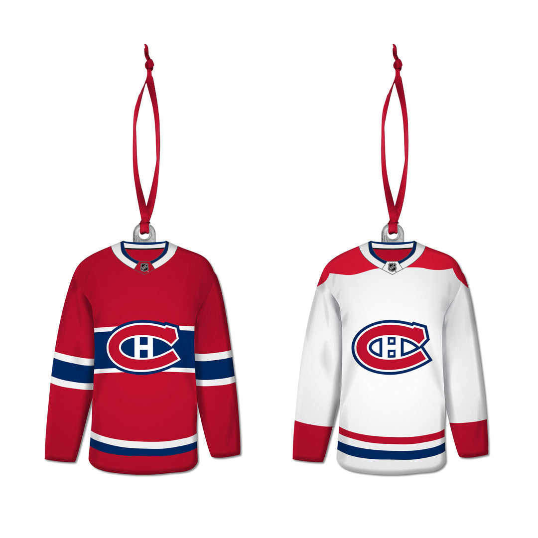 The Sports Vault NHL Montreal Canadiens 2 Pack Jersey Ornaments