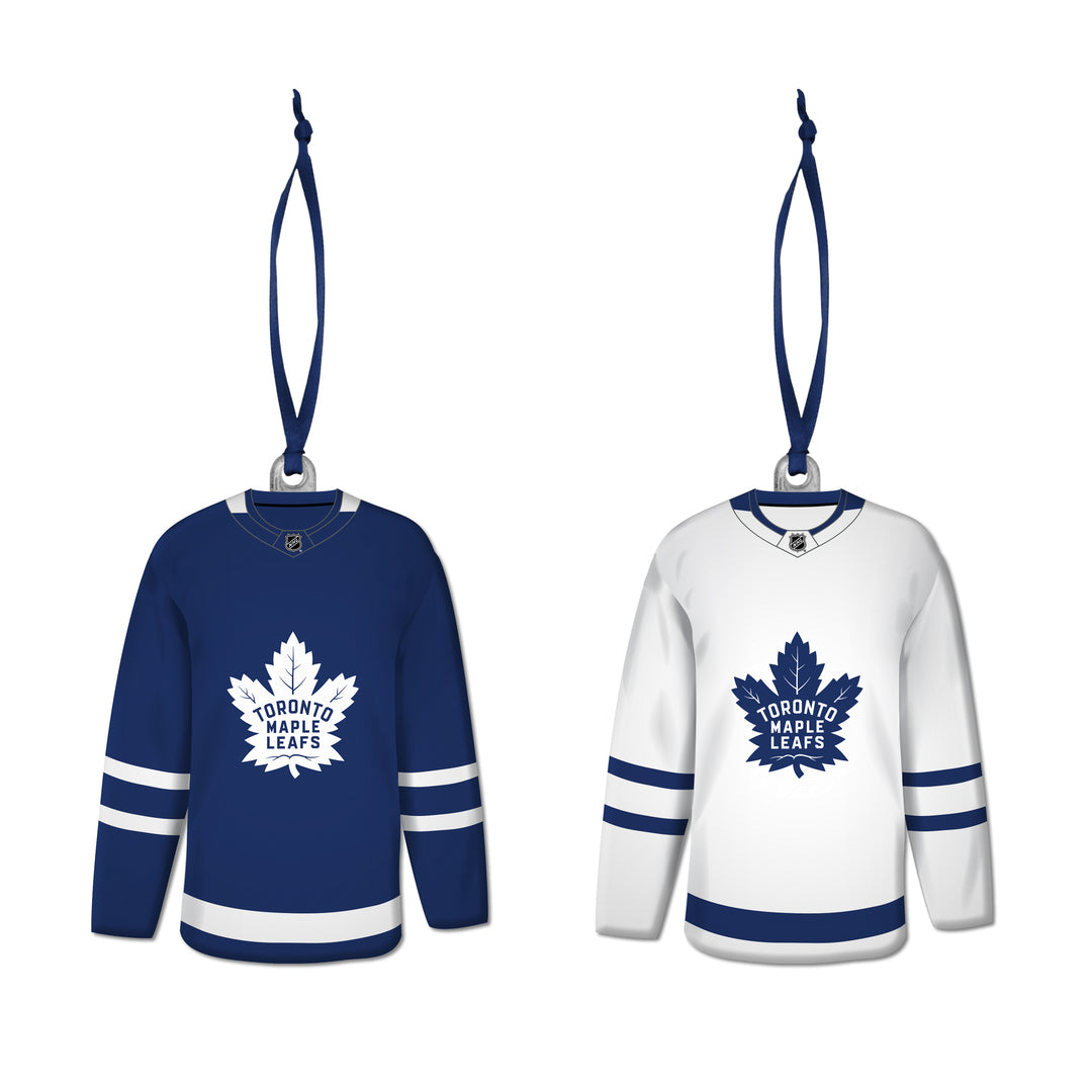 The Sports Vault NHL Toronto Maple Leafs 2 Pack Jersey Ornaments