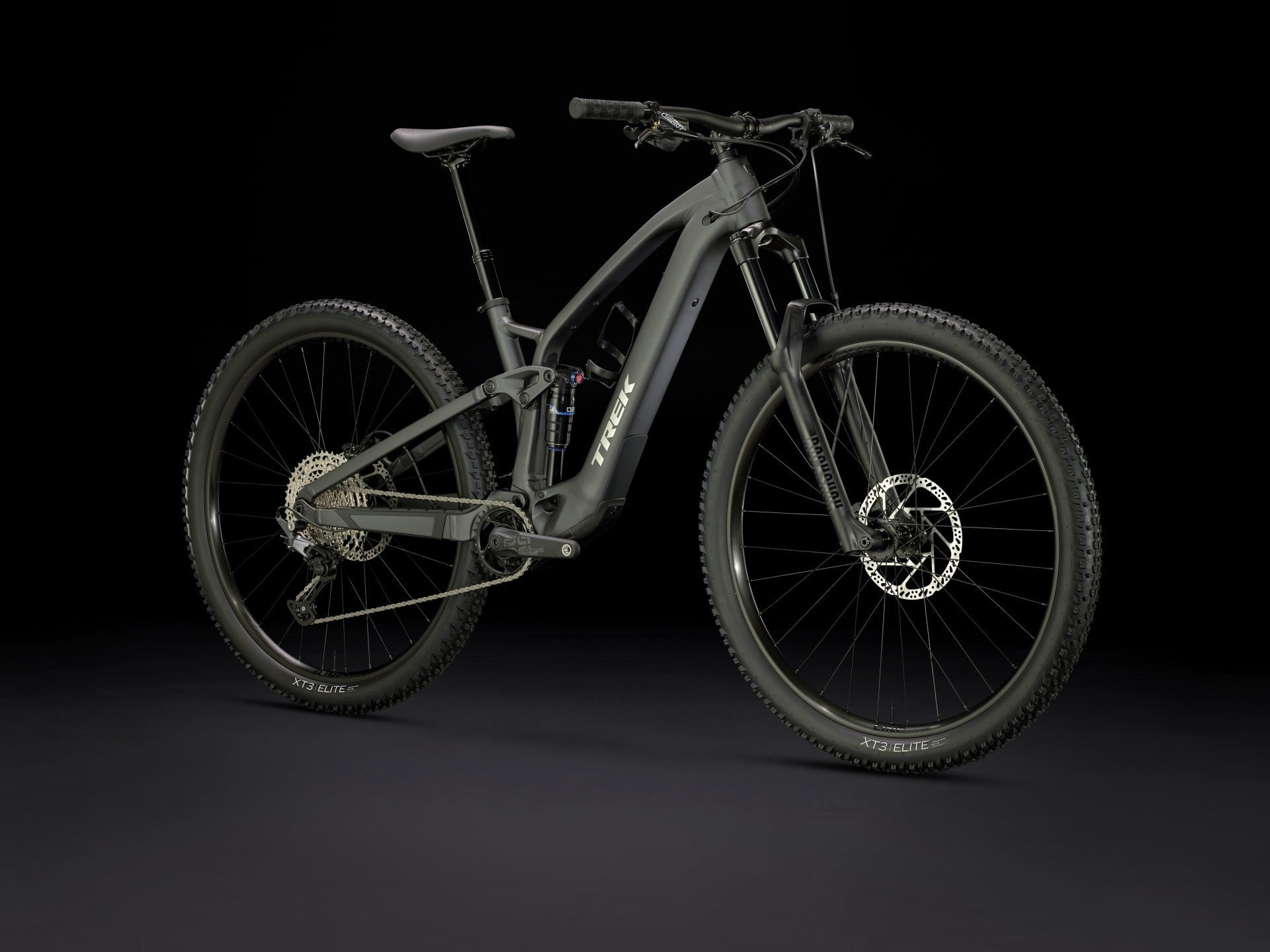 Trek Fuel EXe 5 Full Suspension Electric Bike 2024 Matte Dnister Black