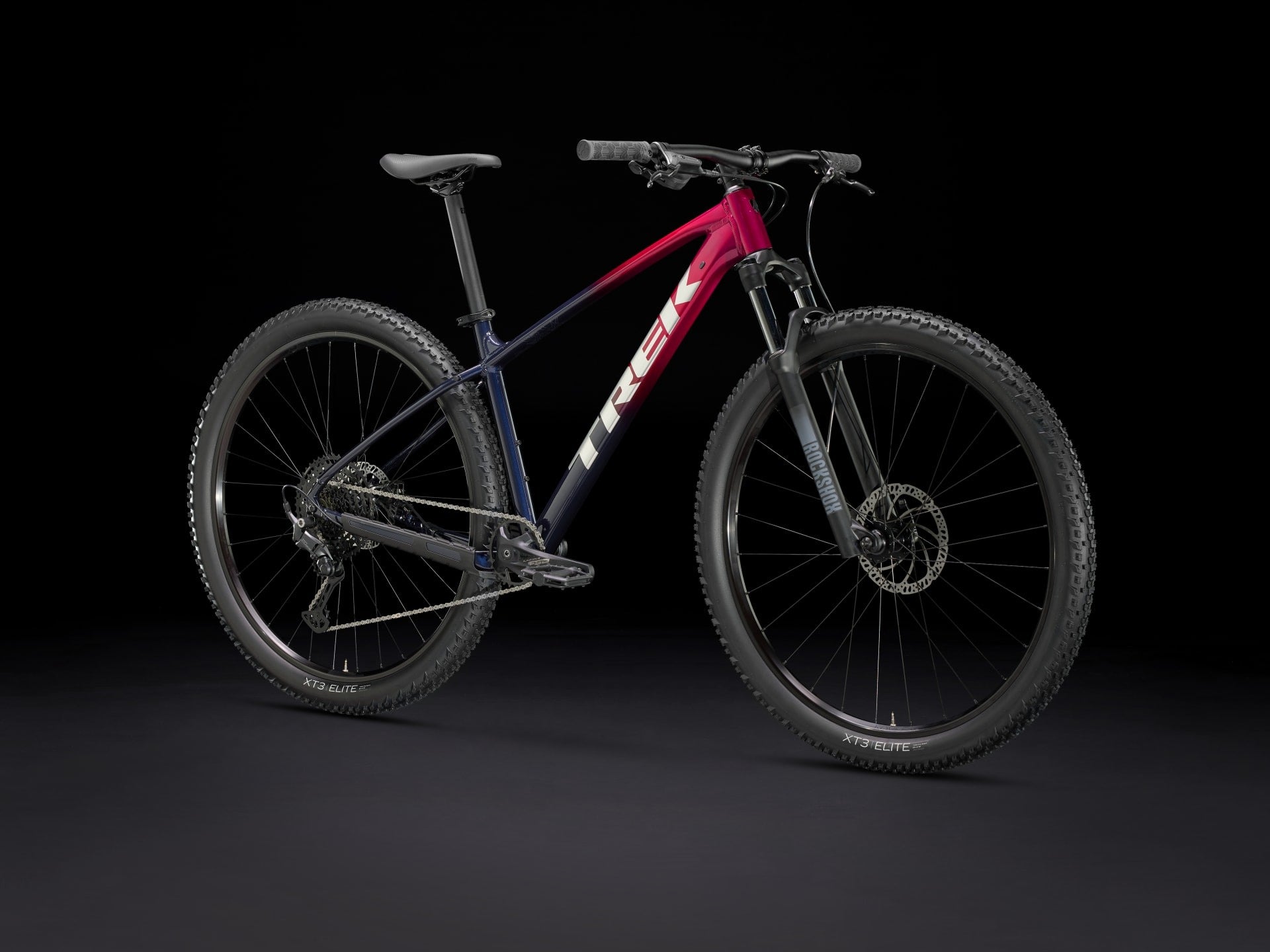Trek Marlin 6 (Gen 3) Hardtail Mountain Bike 2024 Rage Red to Dark Deep Blue Fade