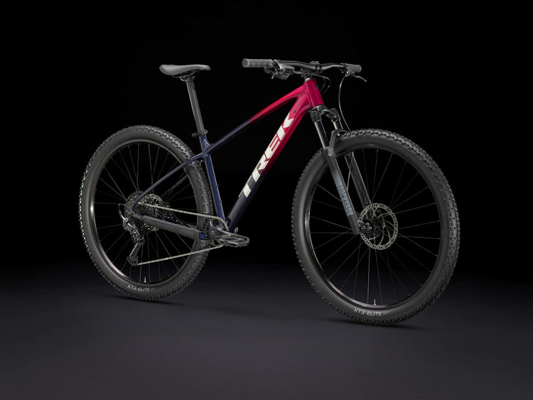 Trek Marlin 6 (Gen 3) Hardtail Mountain Bike 2024 Rage Red to Dark Deep Blue Fade