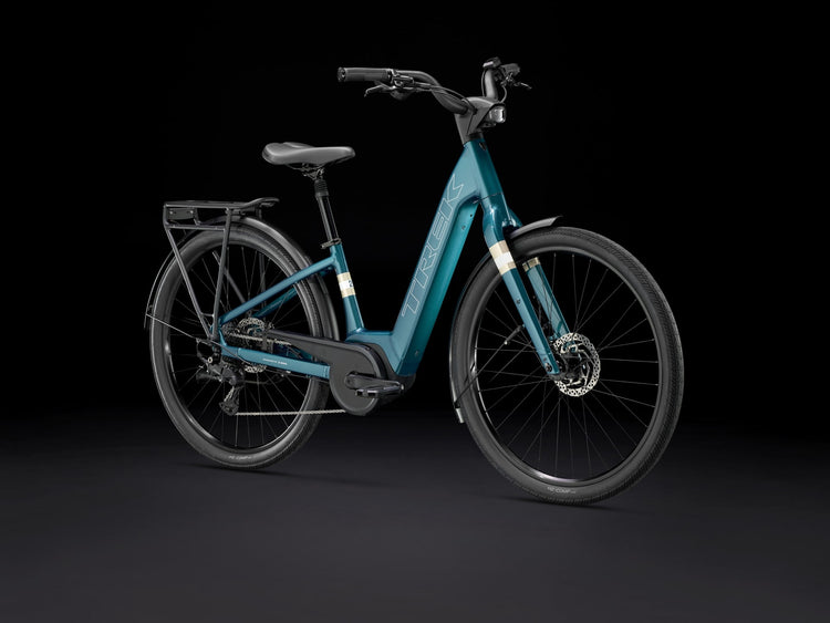 Trek Verve+ 2 Lowstep Electric Bike 2024 Dark Aquatic 