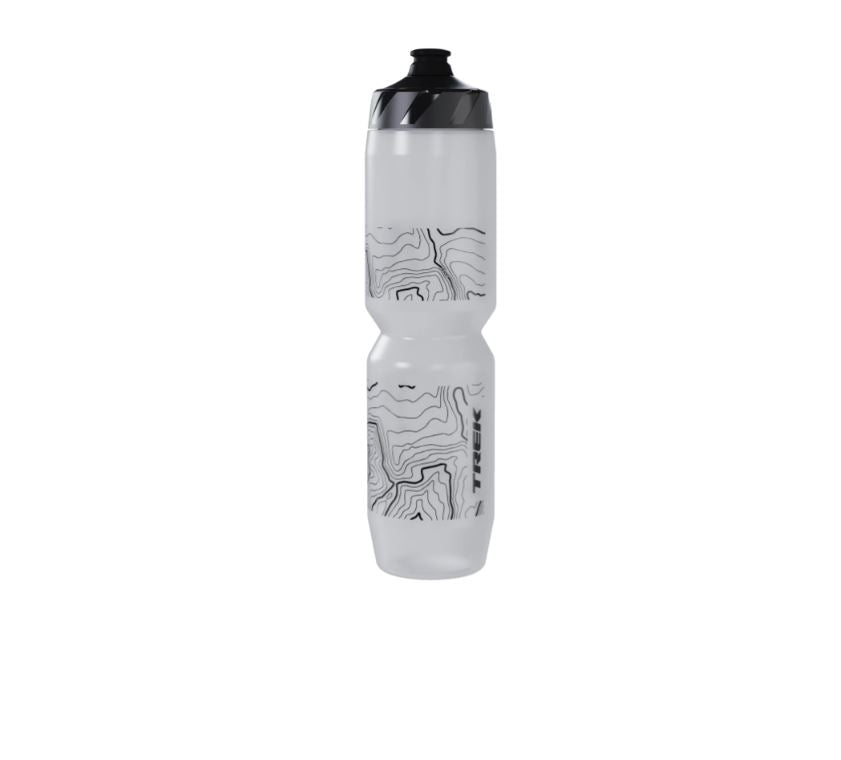 Trek Voda 34oz Water Bottle Black/White Topo Crimes