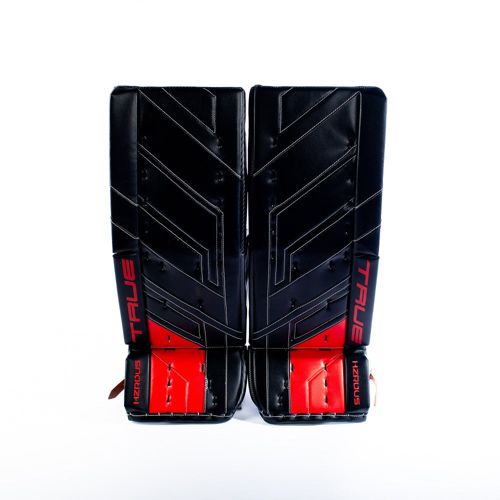 True Senior HZRDUS PX4 Hockey Goalie Pad Black Red