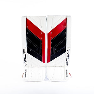 True Senior HZRDUS PX4 Hockey Goalie Pad White/Black/Red