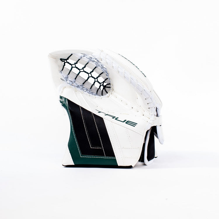 True Lefevre Senior HZRDUS PX4 Hockey Goalie Trapper White Black Green