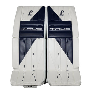 True Senior HZRDUS PX4-L95 Hockey Goalie Pad White Navy