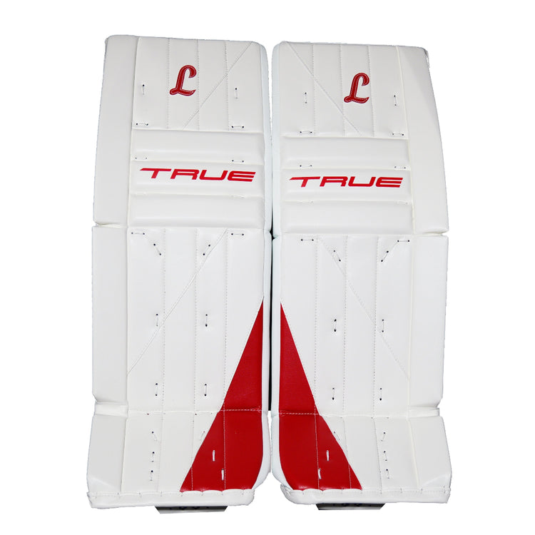 True Senior HZRDUS PX4-L95 Hockey Goalie Pad White/Red