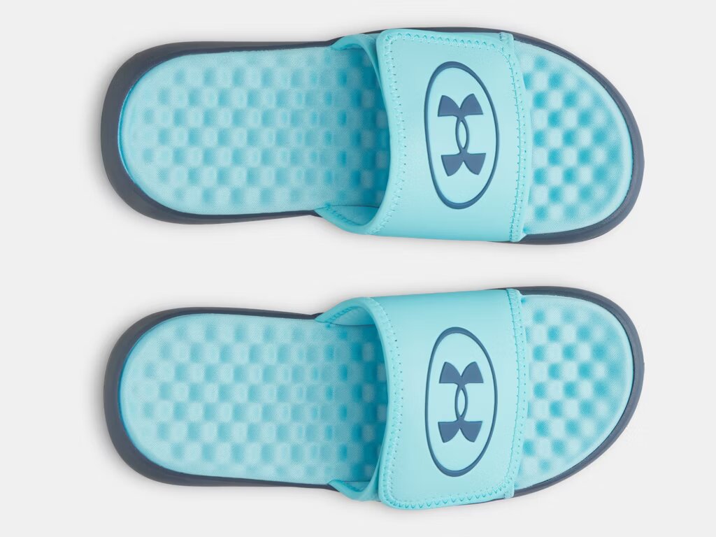 Under Armour Boy's Ignite Pro 8 Slide Sandals Fresco Blue/Wham Blue
