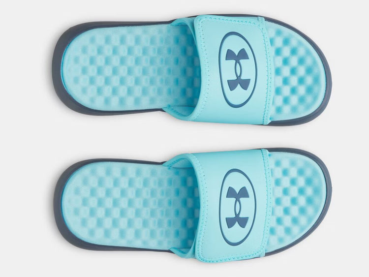 Under Armour Boy's Ignite Pro 8 Slide Sandals Fresco Blue/Wham Blue
