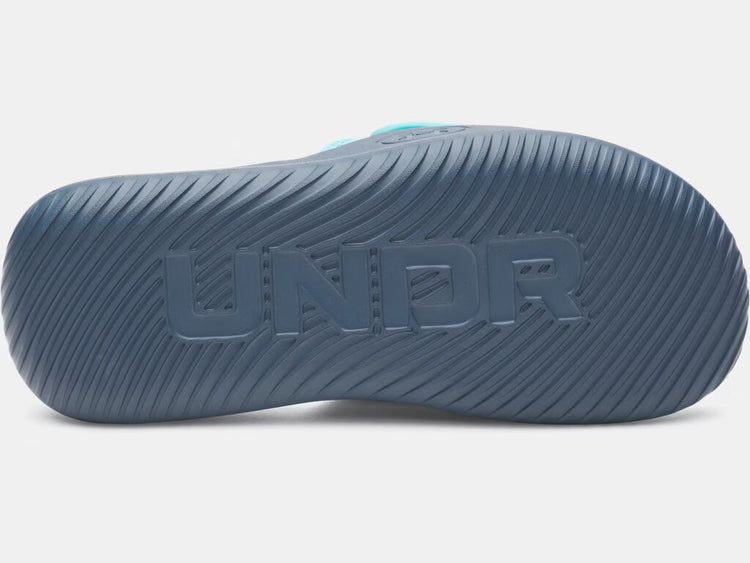 Under Armour Boy's Ignite Pro 8 Slide Sandals Fresco Blue/Wham Blue
