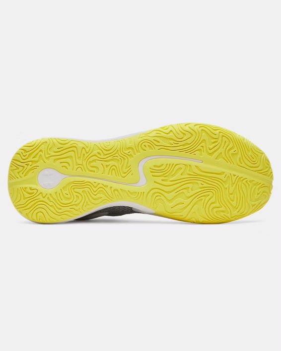 Under Armour Junior Curry 3Z 25 SDE Basketball Shoes Halo Grey/Lumin Yellow/Titan Grey
