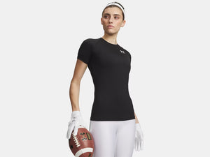 Under Armour Women's Heatgear Compression Short Sleeve Shirt Ultimate Black
