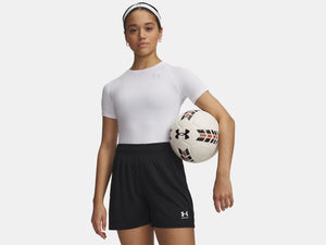 Under Armour Women's Heatgear Compression Short Sleeve Shirt White/Grey
