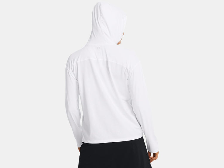 Under Armour Women's Iso-Chill Shorebreak Hoodie White/Grey