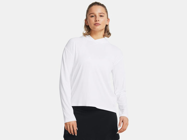 Under Armour Women's Iso-Chill Shorebreak Hoodie White/Grey