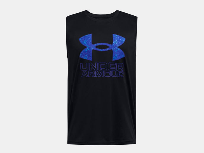 Under Armour Youth Tech Hybrid Tank Black