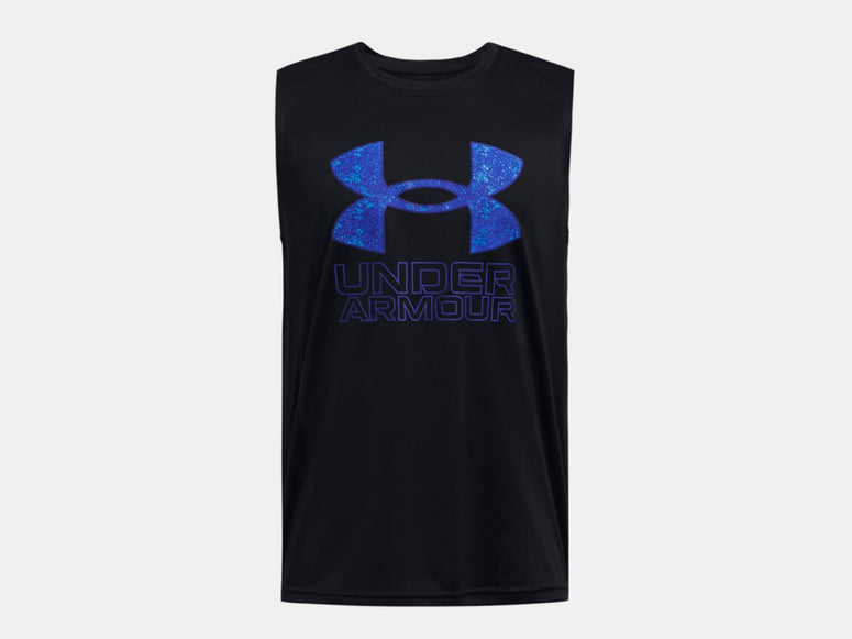 Under Armour Youth Tech Hybrid Tank Black